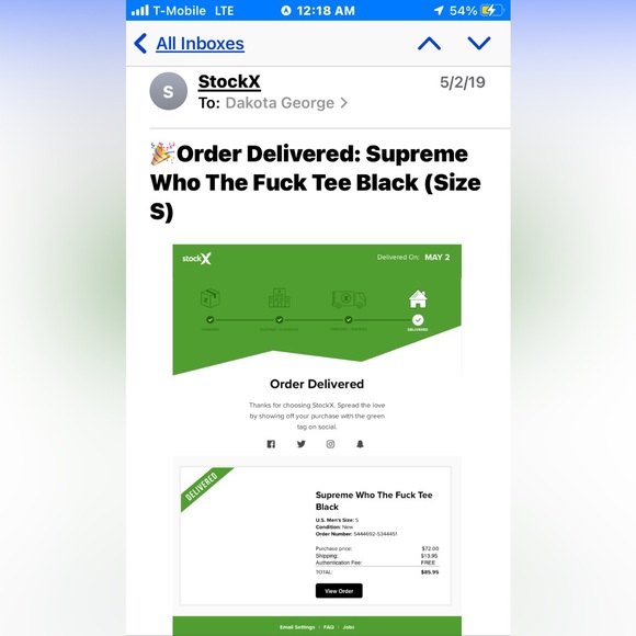 SUPREME “who the F***”  SS T-shirt. NEW , only tried on. - Picture 4 of 4